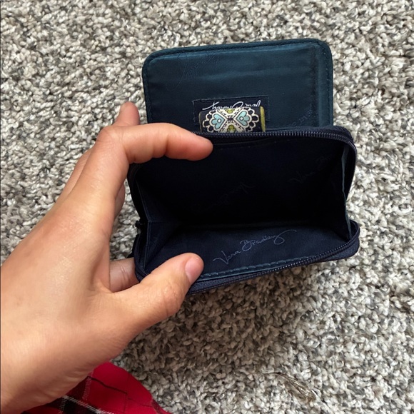 Vera Bradley Black and Green Patterned Wallet - Picture 7 of 7